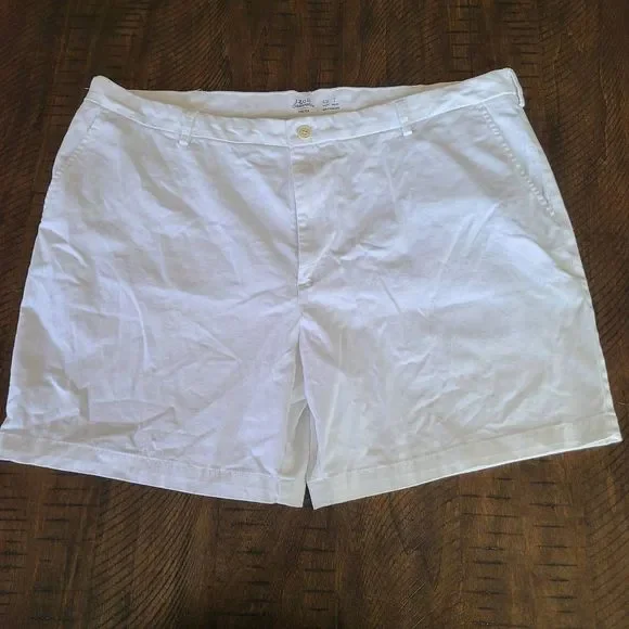 Izod saltwater stretch white chino shorts - Picture 6 of 6